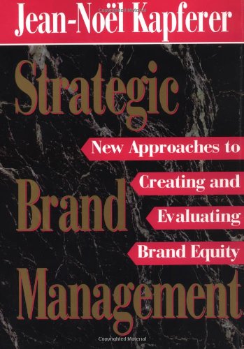 cover image Strategic Brand Management