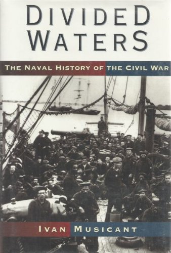 cover image Divided Waters: The Naval History of the Civil War