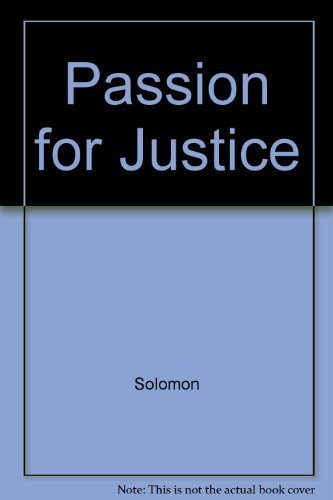 cover image A Passion for Justice: Emotions and the Origins of the Social Contract