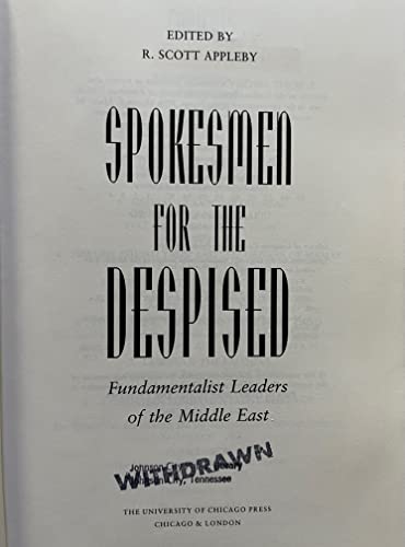 cover image Spokesmen for the Despised: Fundamentalist Leaders of the Middle East