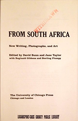 cover image From South Africa: New Writing, Photographs, and Art