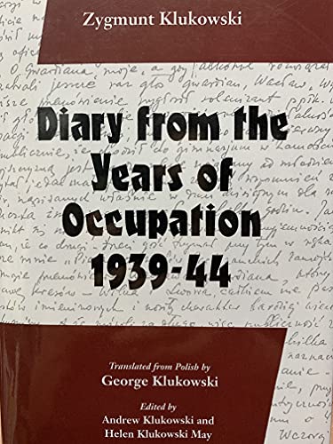 cover image Diary from the Years of Occupation, 1939-44