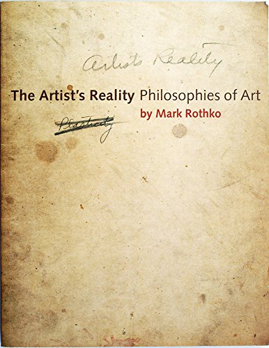cover image The Artist's Reality: Philosophies of Art