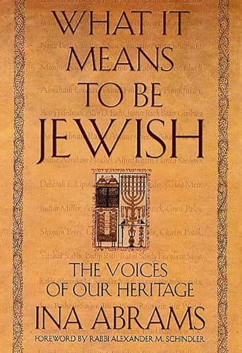 cover image WHAT IT MEANS TO BE JEWISH: The Voices of Our Heritage