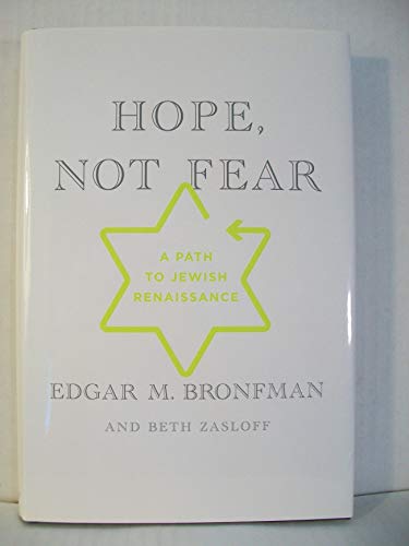 cover image Hope, Not Fear: A Path to Jewish Renaissance