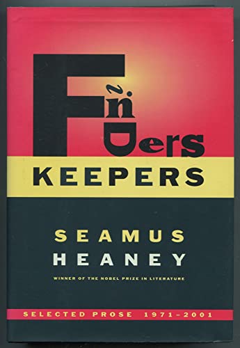 cover image FINDERS KEEPERS: Selected Prose 1971–2001