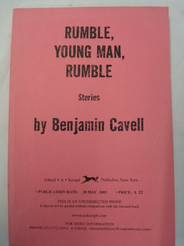 cover image RUMBLE, YOUNG MAN, RUMBLE