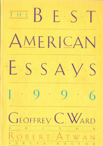 cover image The Best American Essays 1996
