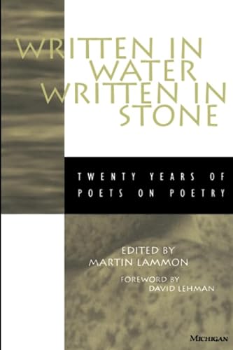 cover image Written in Water, Written in Stone: Twenty Years of Poets on Poetry
