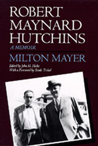 cover image Robert Maynard Hutchins: A Memoir