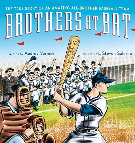 cover image Brothers at Bat: The True Story of an Amazing All-Brother Baseball Team