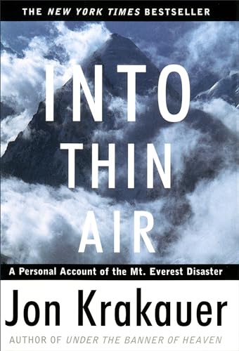 cover image Into Thin Air: A Personal Account of the Mount Everest Disaster