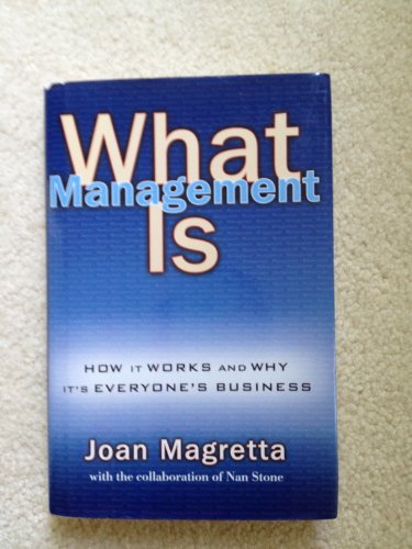 cover image WHAT MANAGEMENT IS: How It Works and Why It's Everyone's Business