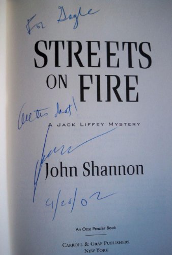 cover image STREETS ON FIRE: A Jack Liffey Mystery