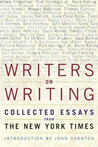 cover image WRITERS ON WRITING: Collected Essays from the New York Times