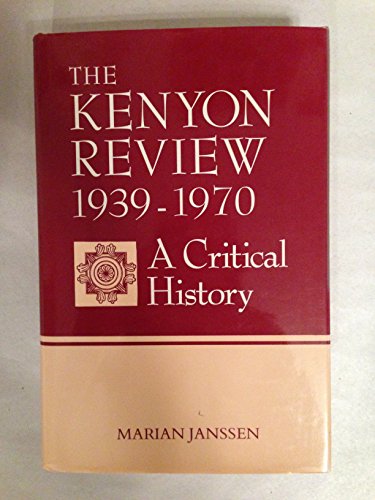 cover image The Kenyon Review, 1939-1970: A Critical History