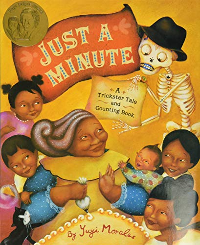 cover image JUST A MINUTE! A Trickster Tale and Counting Book