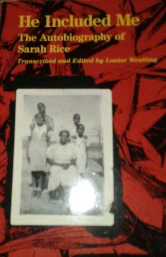 cover image He Included Me: The Autobiography of Sarah Rice