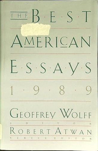 cover image The Best American Essays 1989