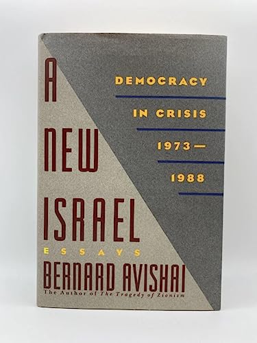 cover image A New Israel: Democracy in Crisis, 1973-1988: Essays
