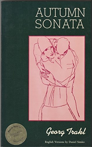 cover image Autumn Sonata: Selected Poems of Georg Trakl