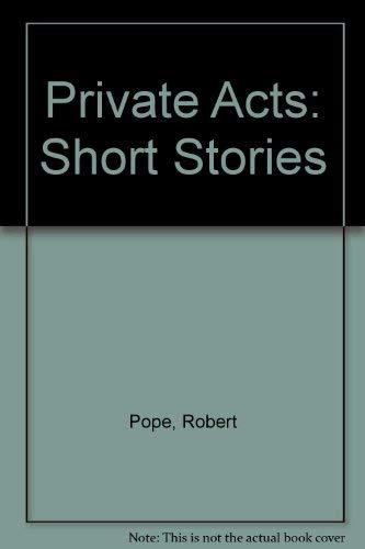 cover image Private Acts: Short Stories