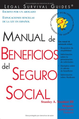 cover image Manual de Beneficios Para El Seguro Social = Social Security Benefits Handbook