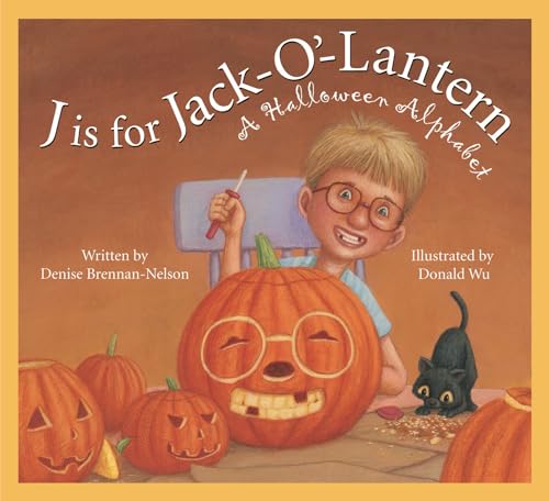 cover image J Is for Jack-O'-Lantern: A Halloween Alphabet