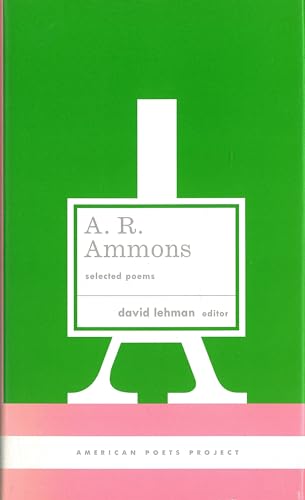 cover image A. R. Ammons: Selected Poems