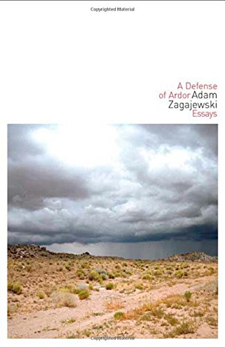 cover image A Defense of Ardor: Essays