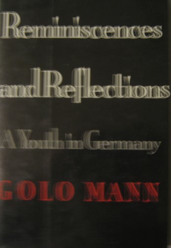 cover image Reminiscences and Reflections: A Youth in Germany