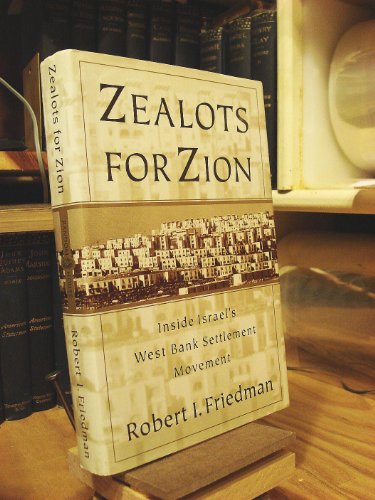 cover image Zealots for Zion: Inside Israel's West Bank Settlement Movement