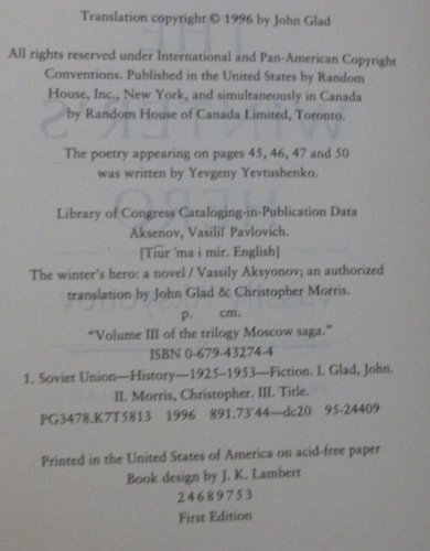 cover image The Winter's Hero