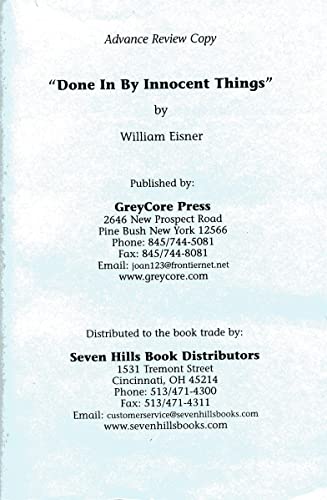 cover image Done in by Innocent Things