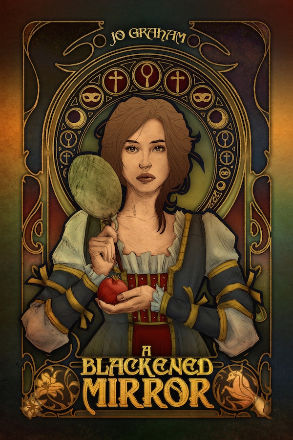 cover image The Blackened Mirror: Memoirs of the Borgian Sibyl Book 1