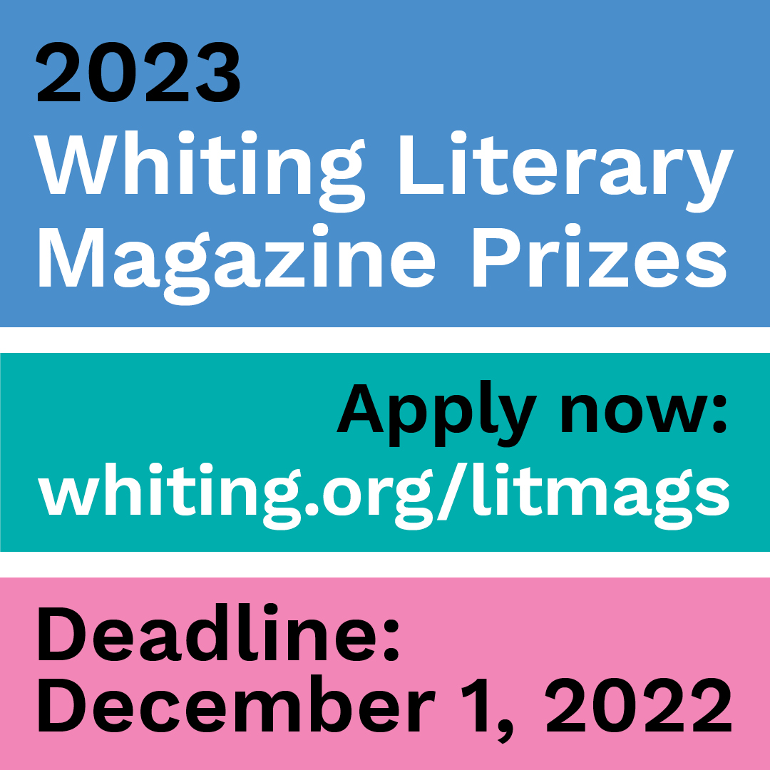Whiting Introduces Changes to Literary Magazine Prizes